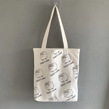 Art Lamb Canvas School Bag Lightweight Women's Handbag
