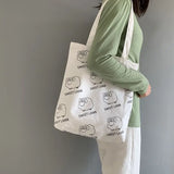 Art Lamb Canvas School Bag Lightweight Women's Handbag