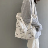 Art Lamb Canvas School Bag Lightweight Women's Handbag