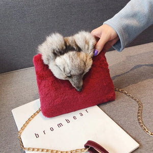 Autumn Plush Fox Wallet