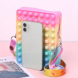 Women's Silicone Toy Bubble Music Messenger Bag