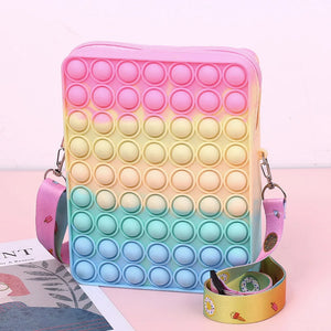 Women's Silicone Toy Bubble Music Messenger Bag