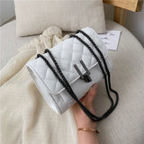 Striped Shoulder Bag Women's Messenger Handbag