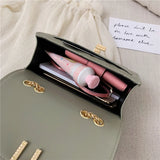Striped Shoulder Bag Women's Messenger Handbag
