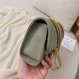 Striped Shoulder Bag Women's Messenger Handbag