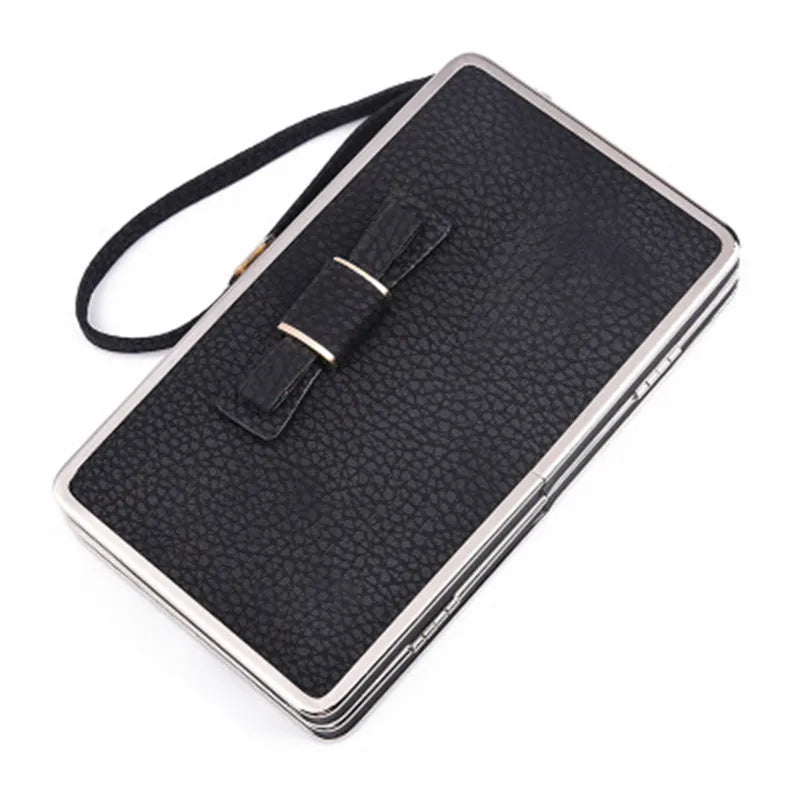 Litchi Pattern Wallet Phone Money Bag Women's Long Wallet