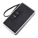 Litchi Pattern Wallet Phone Money Bag Women's Long Wallet