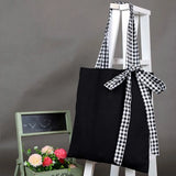Bowknot Canvas Women Messenger Bags Small Shoulder Girls Handbags Crossbody Bags