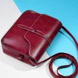 Crossbody Messenger Bag Women Handbag PU Leather Vintage Shoulder Bags Briefcase