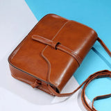 Crossbody Messenger Bag Women Handbag PU Leather Vintage Shoulder Bags Briefcase