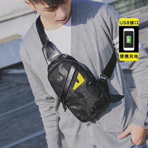 Camouflage Chest Bag Shoulder Bag Men Women Couple Bag