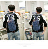 Canvas Backpack Multi-function Shoulder Backpack