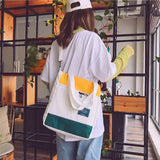 Canvas Women's Shoulder Bag Diagonal Bag Multi-function Large Capacity