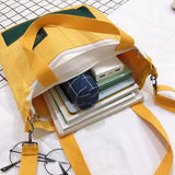 Canvas Women's Shoulder Bag Diagonal Bag Multi-function Large Capacity