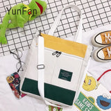 Canvas Women's Shoulder Bag Diagonal Bag Multi-function Large Capacity