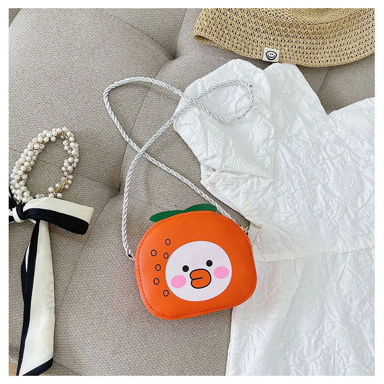 Kids Mini Messenger Bag Cute Fruit Design Girls Shoulder Bag