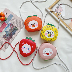 Kids Mini Messenger Bag Cute Fruit Design Girls Shoulder Bag