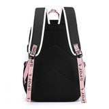 Girls Pink Backpack School Bag for Teenage Boys, Waterproof Big Book Bag