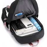 Girls Pink Backpack School Bag for Teenage Boys, Waterproof Big Book Bag
