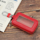 Cow Leather Car Key Bag Multi-function Large Capacity Car Key Case