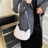 Crescent Pattern Half Round Shoulder Messenger Bag for Women