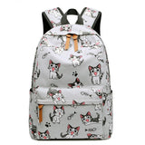 Cat Print School Backpack for Girls - Laptop Backpack for Teens