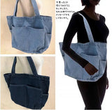 Denim Shoulder Bag Large Leisure Shopping Student Mother Bag