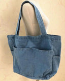 Denim Shoulder Bag Large Leisure Shopping Student Mother Bag