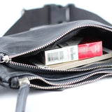 PU Leather Men Waist Packs Fanny Pack Small Travel Bag Pocket Wallet