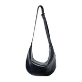 Women Dumpling Shoulder Bag Wide Strap Handbag