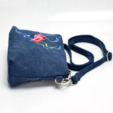 Embroidered Canvas Small Square Bag Shoulder Diagonal Female Clutch