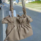 Cloud Shoulder Bag Pleated Details Handbag