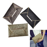 Sequins Envelope Clutch Bag Solid Ultrathin