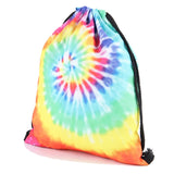Women Geometric Patterns Drawstring Backpack 3D Printing Softback Bag