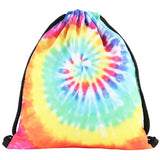 Women Geometric Patterns Drawstring Backpack 3D Printing Softback Bag