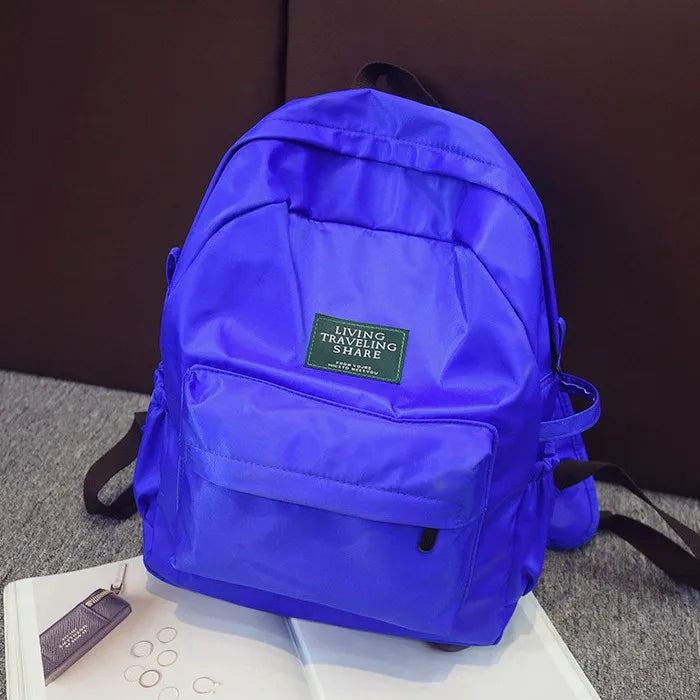 Nylon Backpack Schoolbags for Girl Boy Teens Travel Laptop Bag