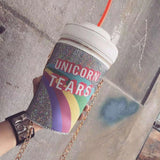 Personalized Drink Soda Bottles Modeling Shoulder Bag