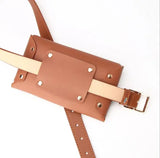 Women's Mini Belt Bag for Phone and Keys, Decorative Waist Belt