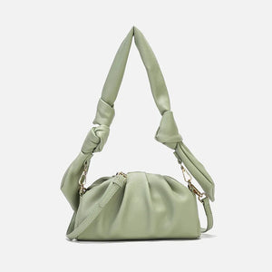 Green Leather Shoulder Bag Ladies Messenger Hobo Purse
