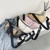 Sequin Snakeskin Waist Bag Single Shoulder Messenger Bag