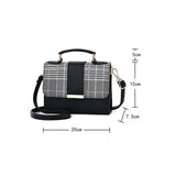 Small Square Lattice Crossbody Bag for Women