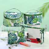 Travel Ladies Canvas Storage Bag, Creative Printing Cosmetic Beauty Wash Bag