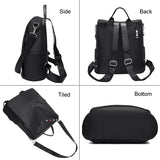 Oxford Cloth Backpack Female Anti-theft Shoulder Bag