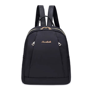 Women's Leisure Backpack Oxford Nylon Waterproof Travel Bag