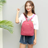 Women's Leisure Backpack Oxford Nylon Waterproof Travel Bag