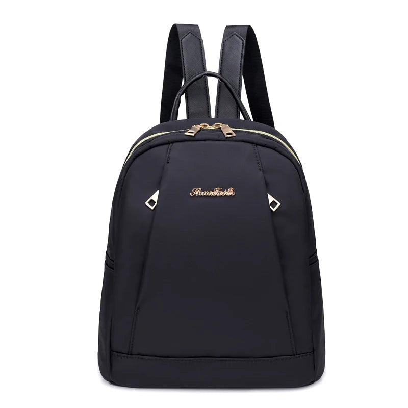 Women's Leisure Backpack Oxford Nylon Waterproof Travel Bag