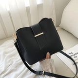Large Capacity Women's Shoulder Bag, PU Material