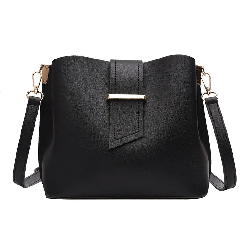 Large Capacity Women's Shoulder Bag, PU Material