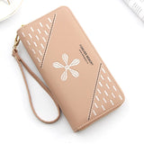 Women's Long Zipper Wallet Handbag Card Purse Phone Bag