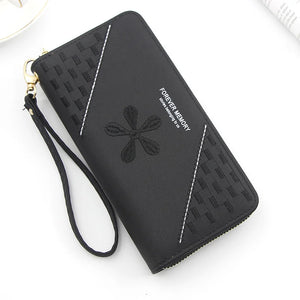Women's Long Zipper Wallet Handbag Card Purse Phone Bag